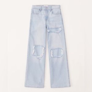 Size 5/6 SHORT Abercrombie Kids high rise, wide leg